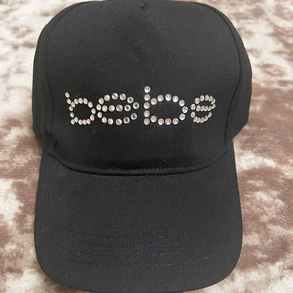 bebe | Accessories | Bebe Logo Hat Embellished With Crystals  display picture 3